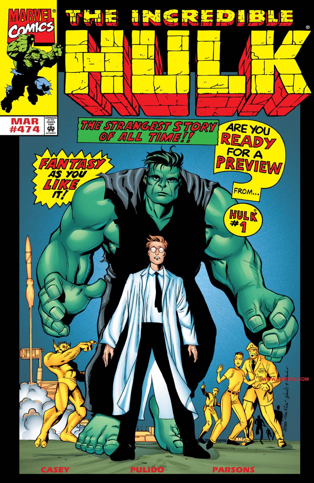 The Incredible Hulk #474 cover