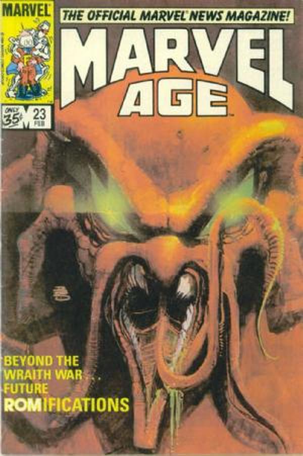 Marvel Age #23 cover
