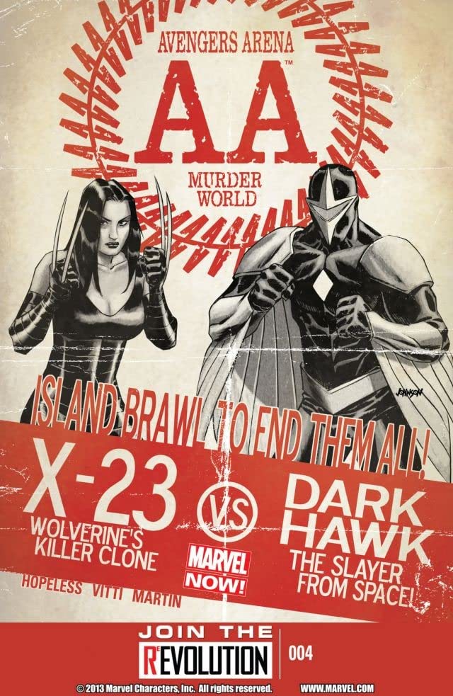 Avengers Arena #4 cover