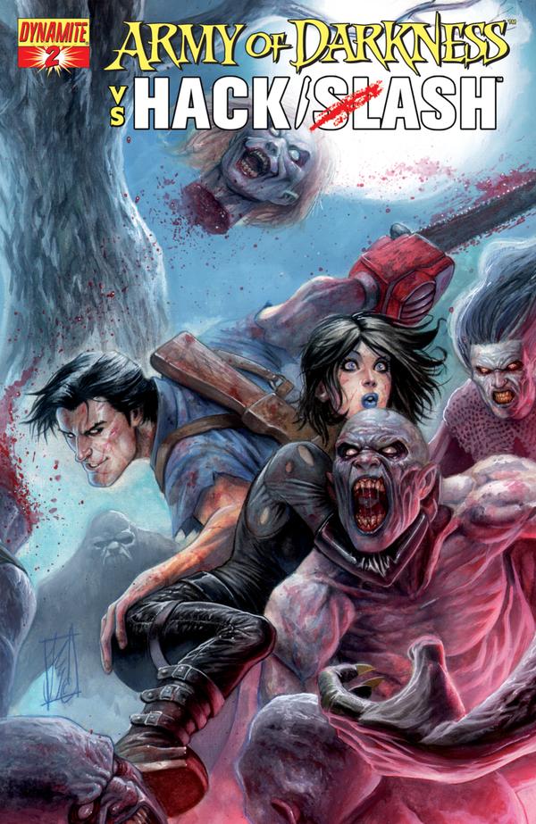 Army of Darkness vs. Hack/Slash #2 cover