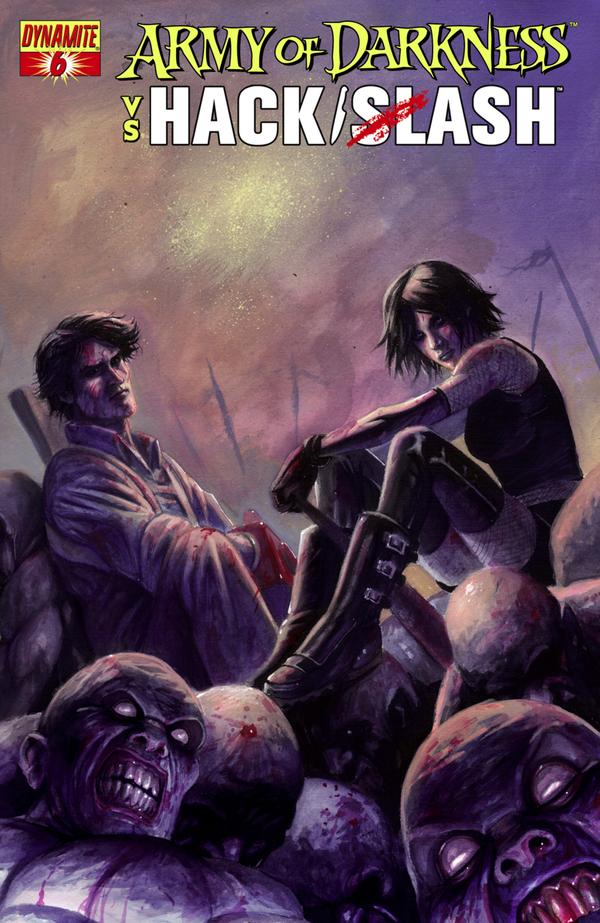 Army of Darkness vs. Hack/Slash #6 cover