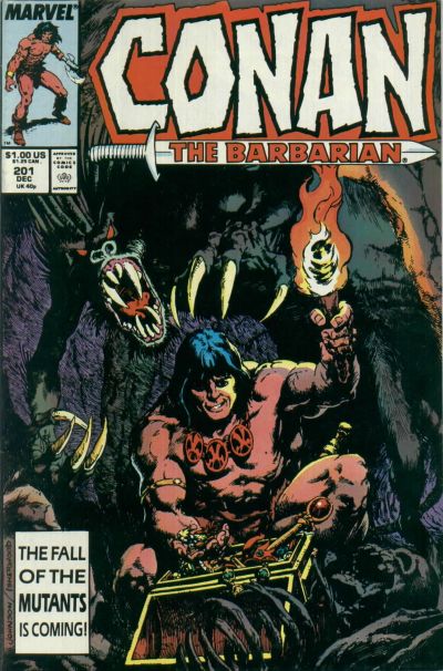 Conan the Barbarian #201 cover