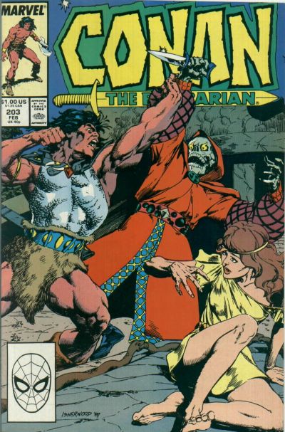 Conan the Barbarian #203 cover