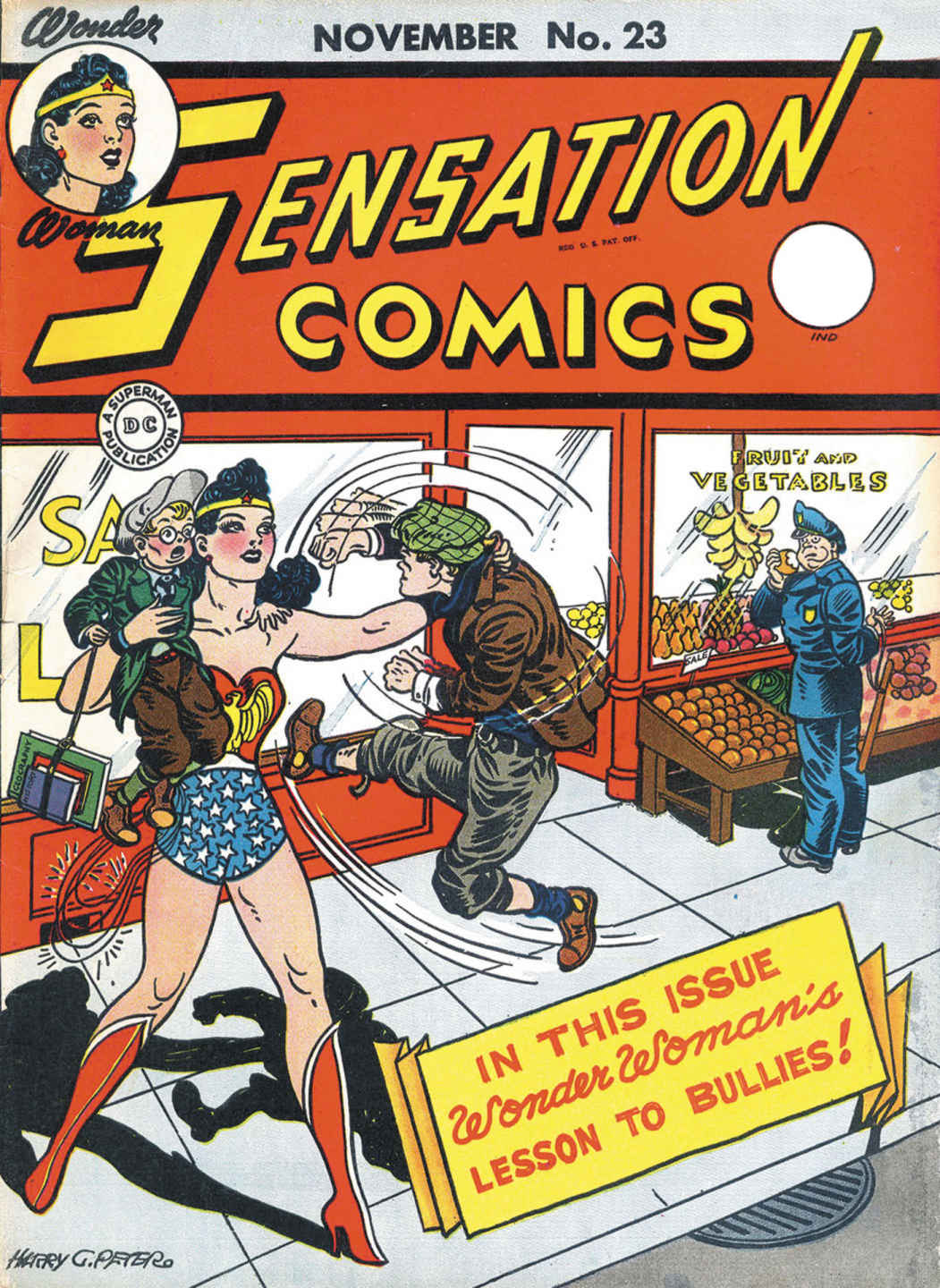 Sensation Comics #23 cover