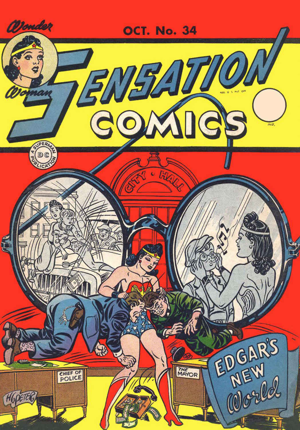 Sensation Comics #34 cover