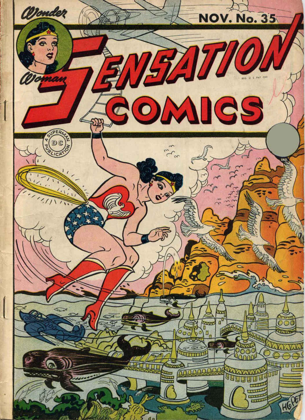 Sensation Comics #35 cover