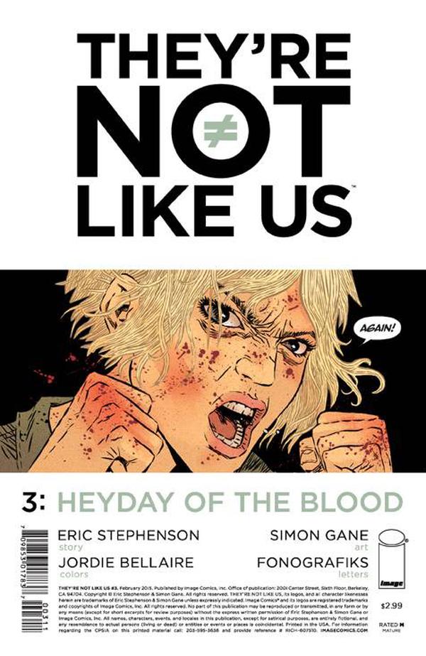 They're Not Like Us #3 cover