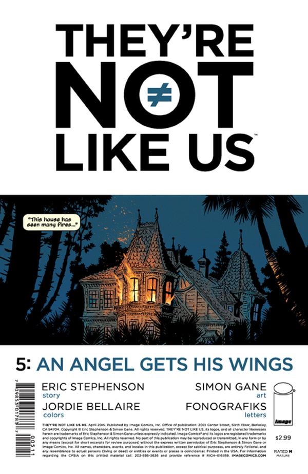 They're Not Like Us #5 cover