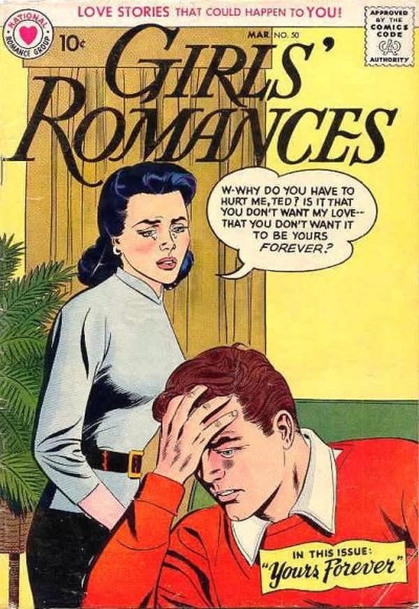Girls' Romances #50 cover