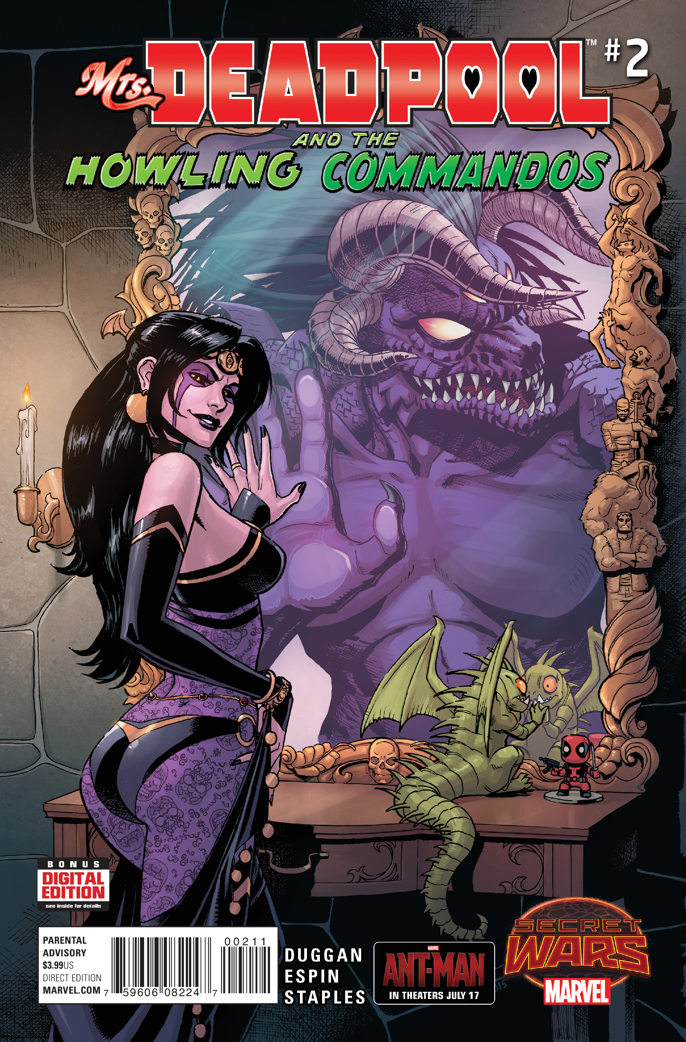 Mrs. Deadpool and the Howling Commandos #2 cover