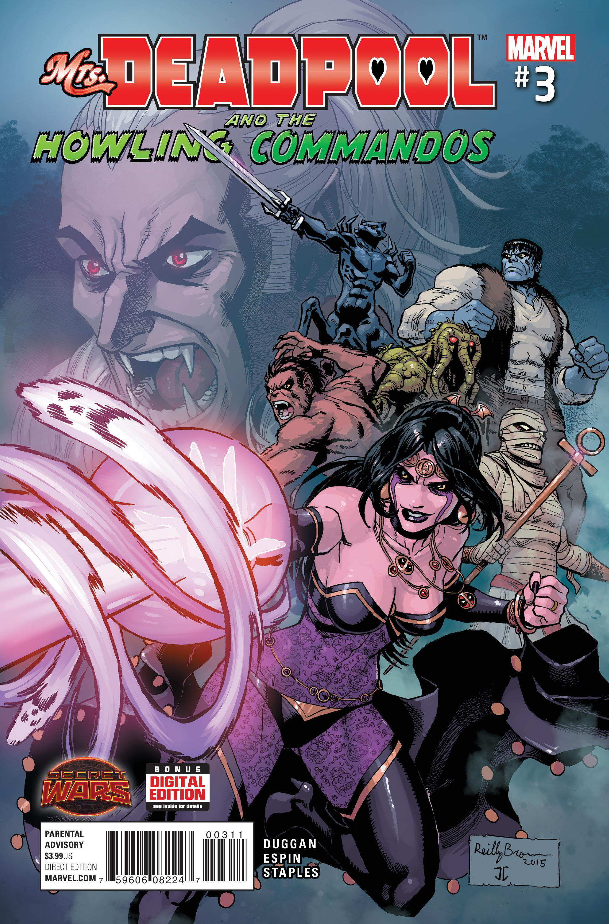 Mrs. Deadpool and the Howling Commandos #3 cover
