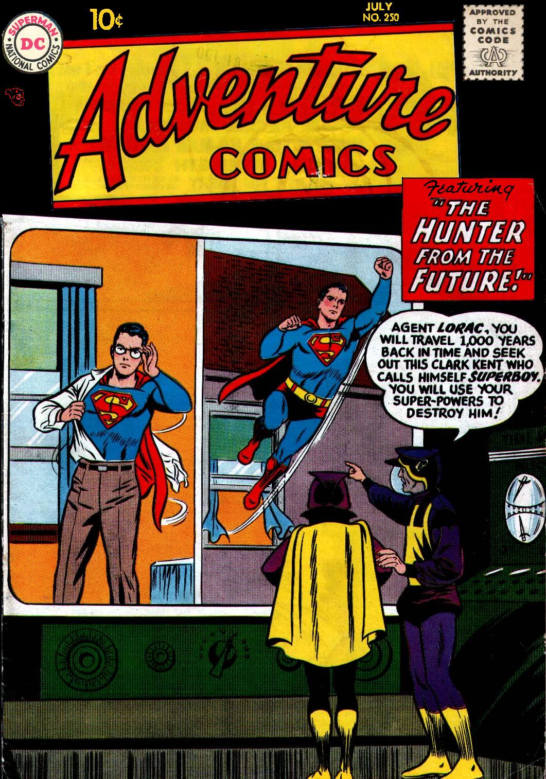 Adventure Comics #250 cover