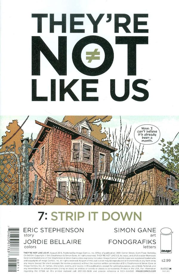 They're Not Like Us #7 cover