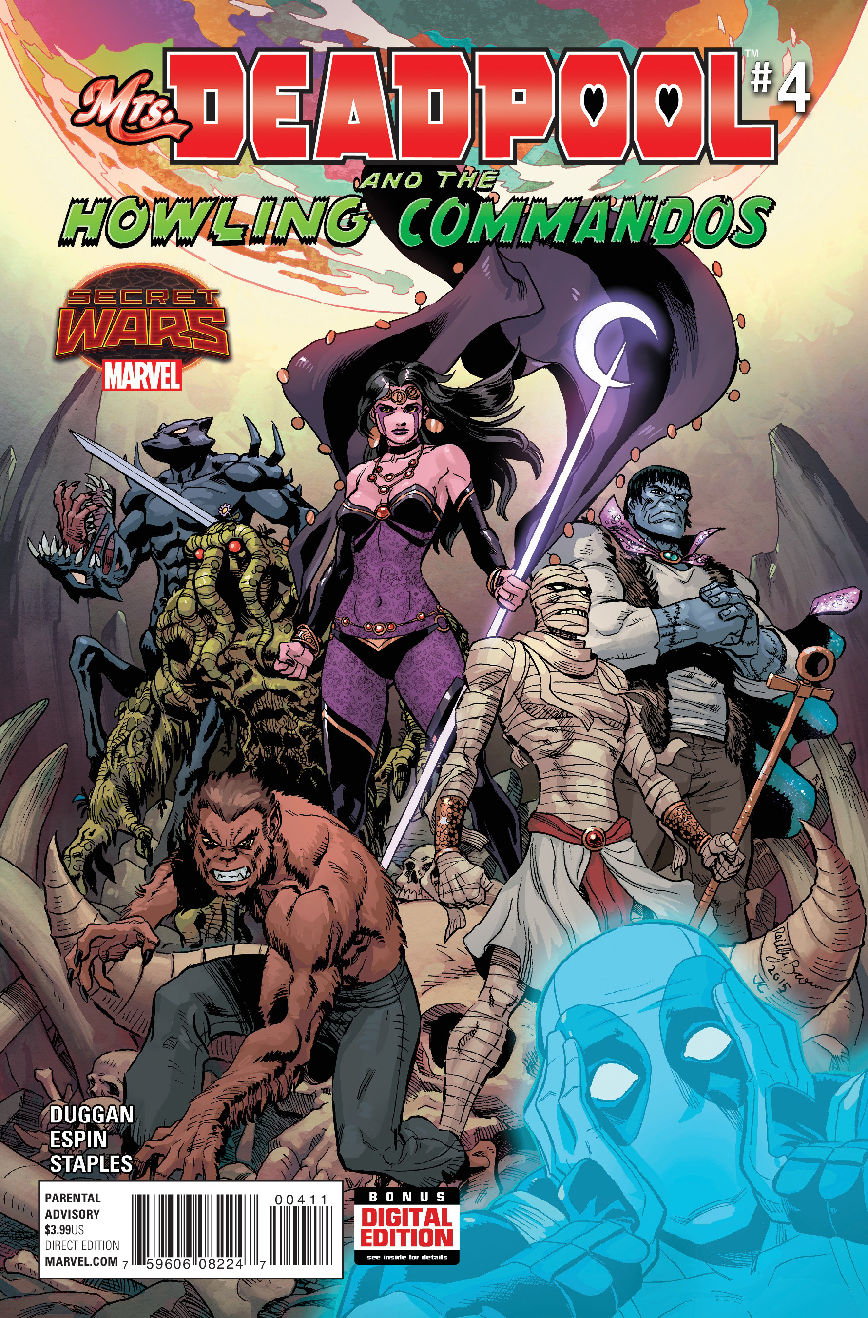 Mrs. Deadpool and the Howling Commandos #4 cover