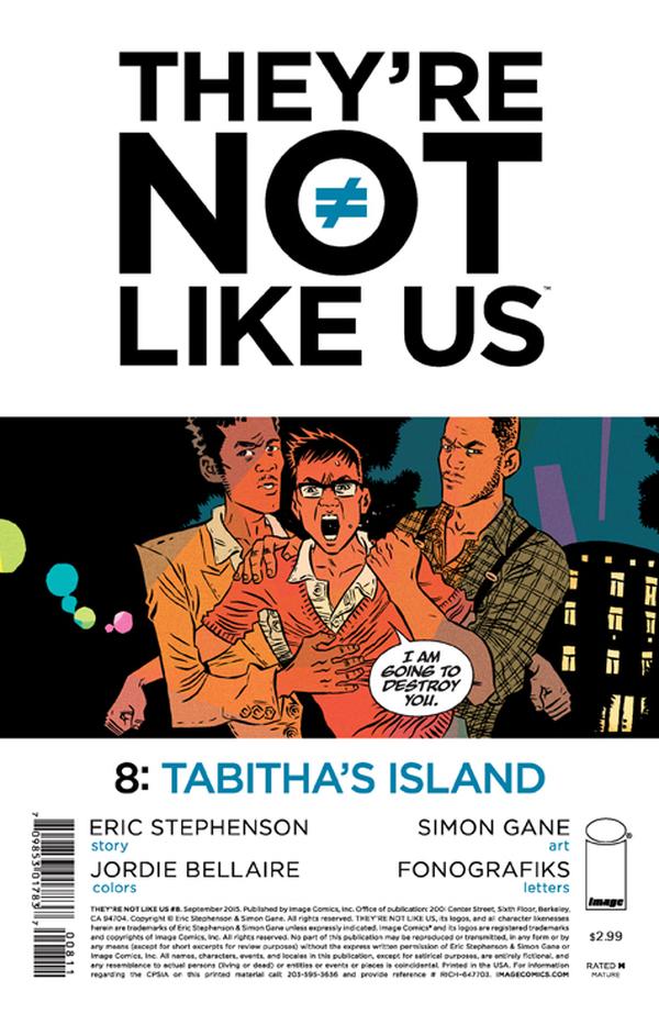 They're Not Like Us #8 cover