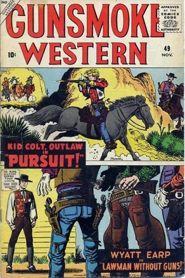 Gunsmoke Western #49 cover