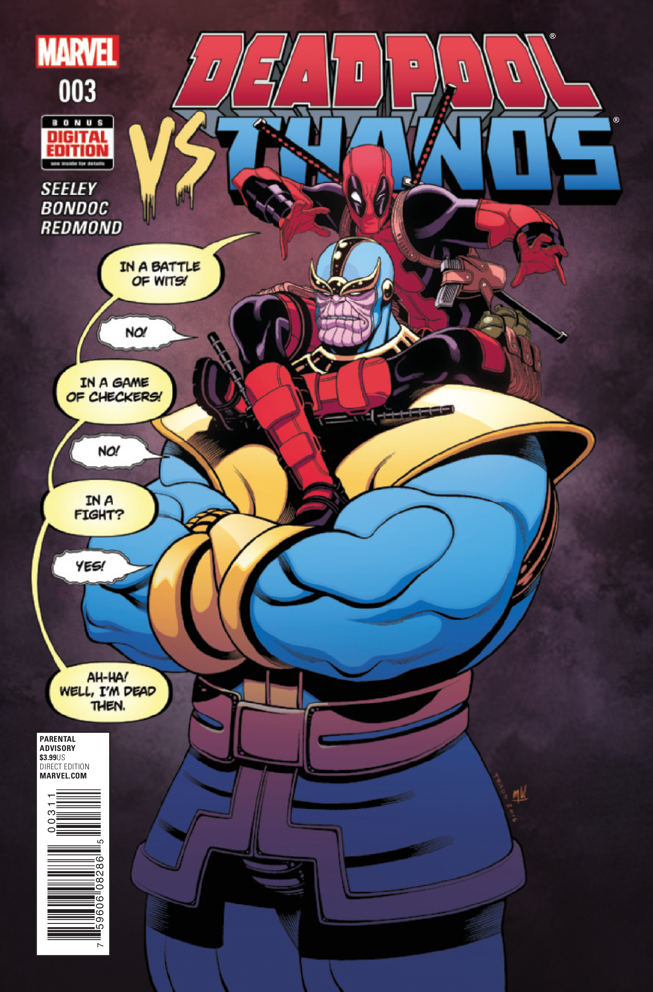 Deadpool vs Thanos #3 cover