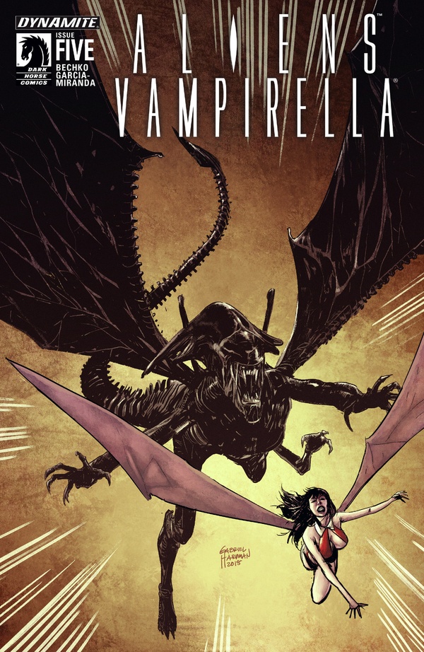 Aliens / Vampirella #5 cover