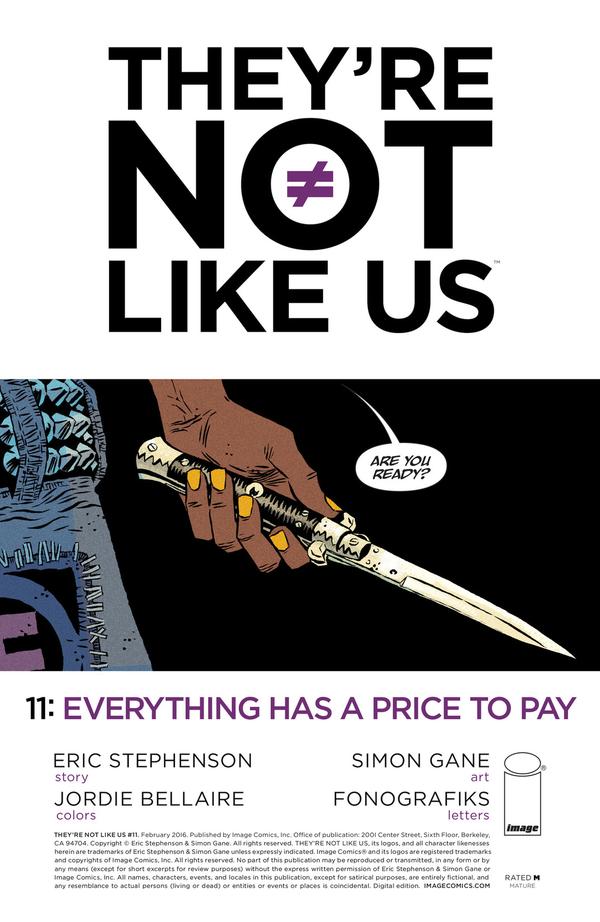 They're Not Like Us #11 cover