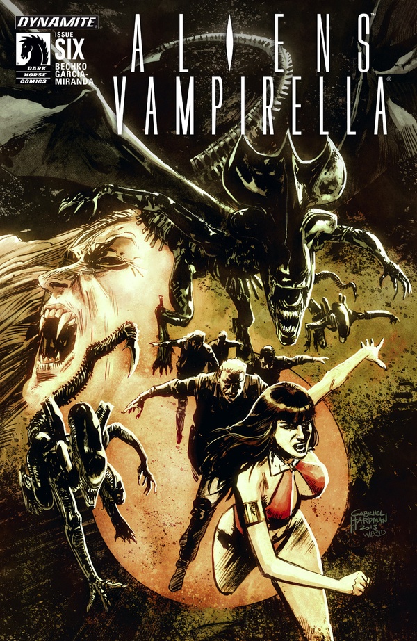 Aliens / Vampirella #6 cover