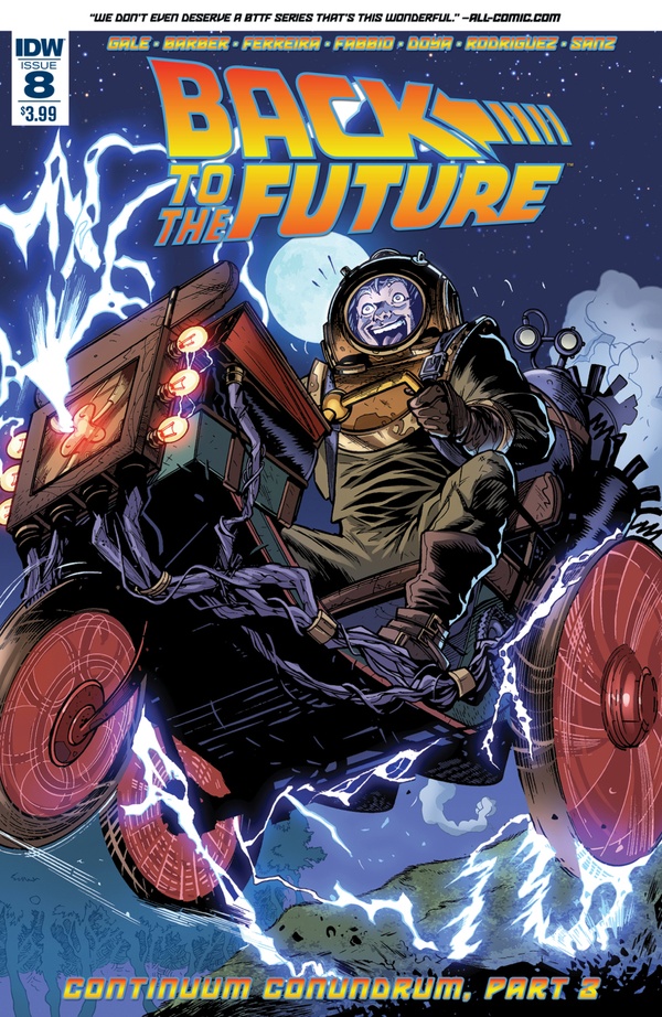 Back to the Future #8 cover