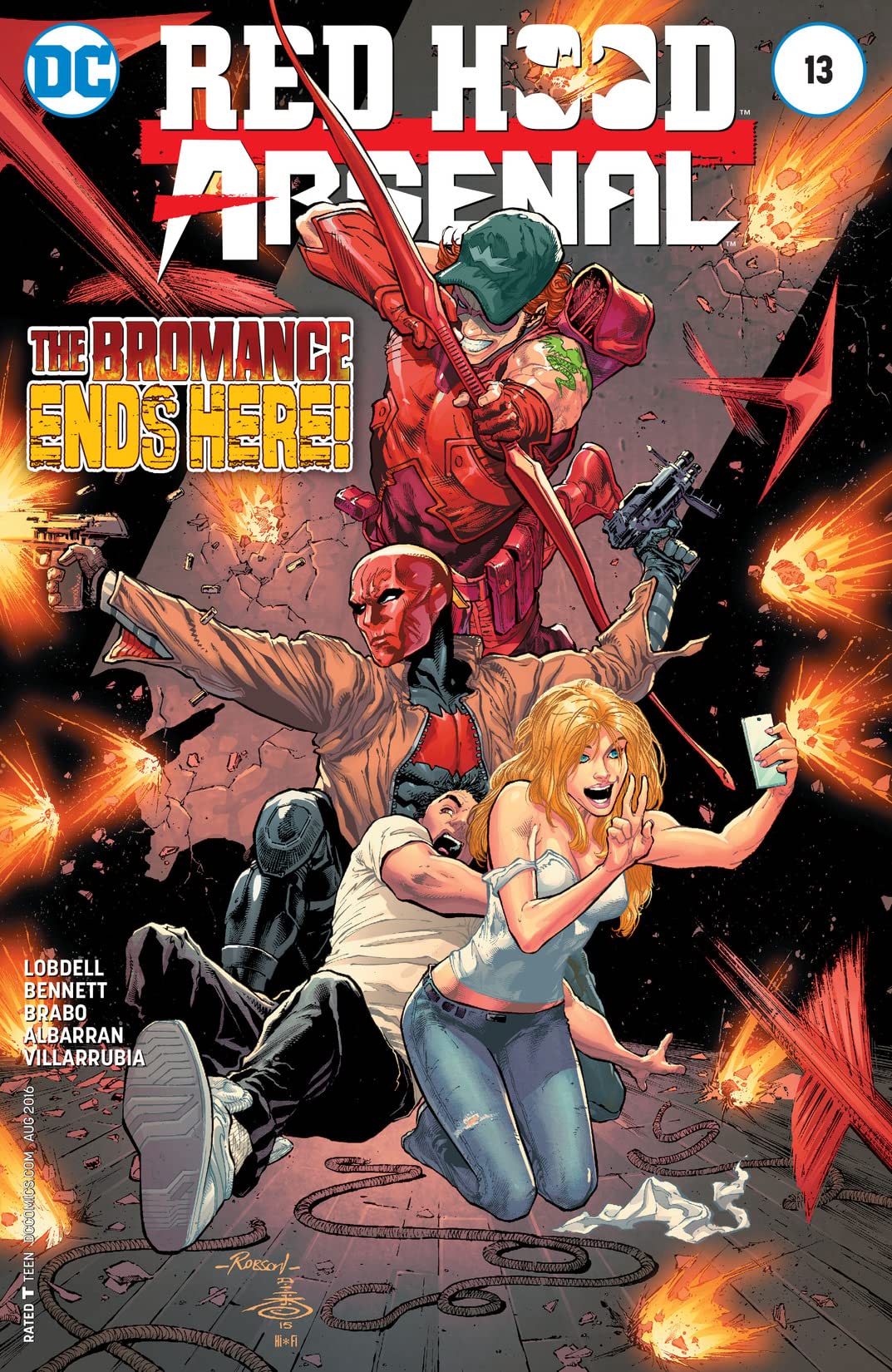 Red Hood / Arsenal #13 cover