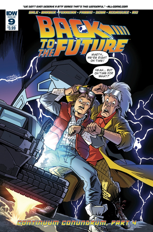 Back to the Future #9 cover