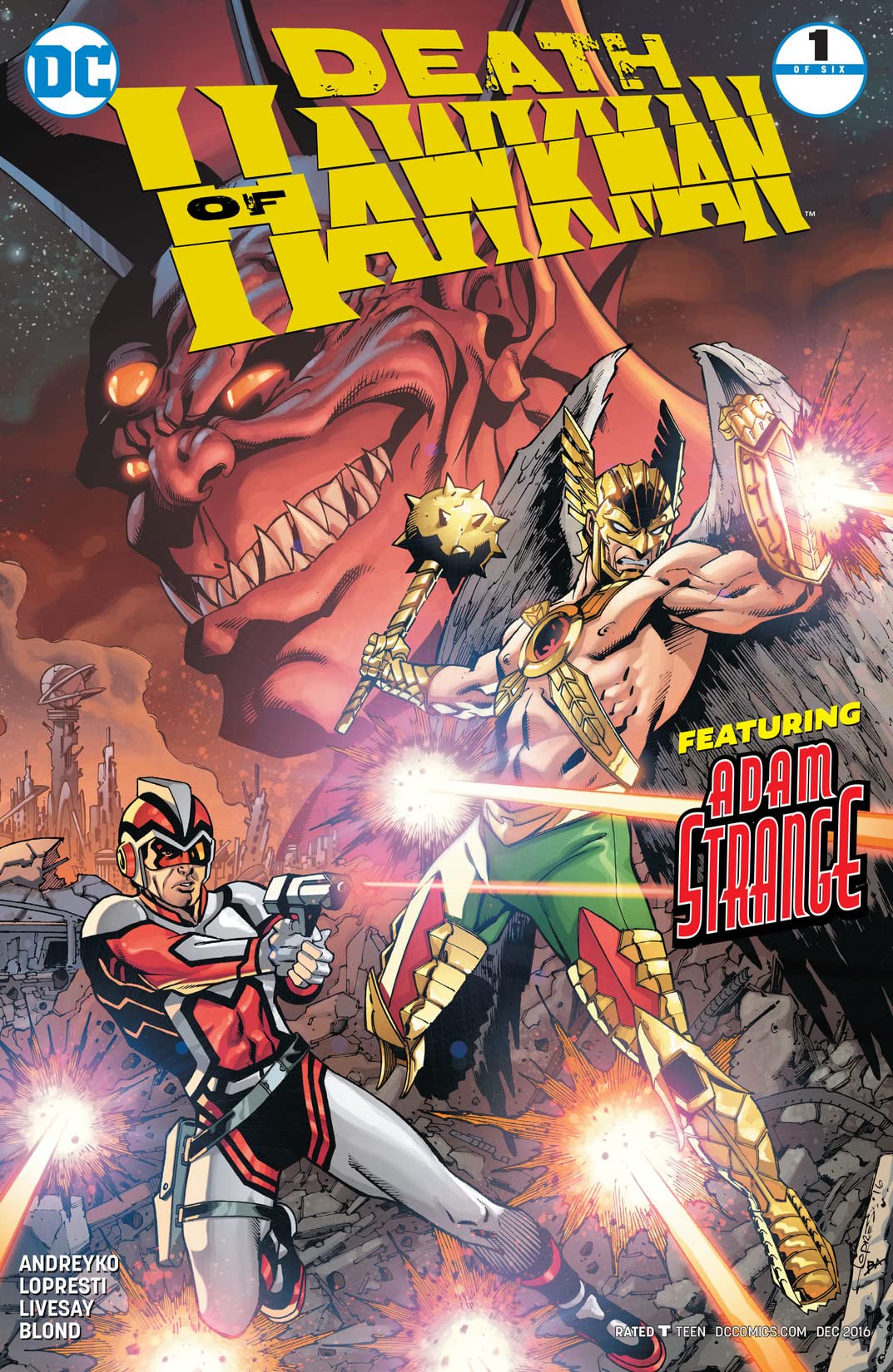 Death of Hawkman #1 cover