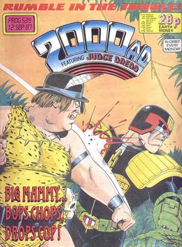 2000 AD #539 cover
