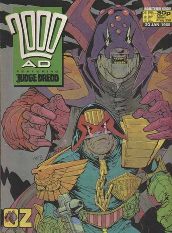 2000 AD #559 cover