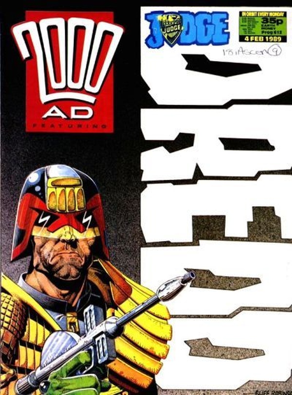 2000 AD #612 cover