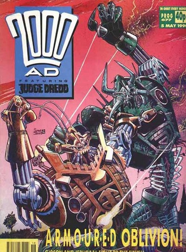 2000 AD #677 cover
