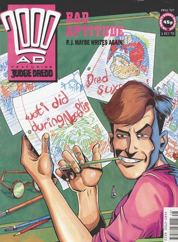 2000 AD #707 cover