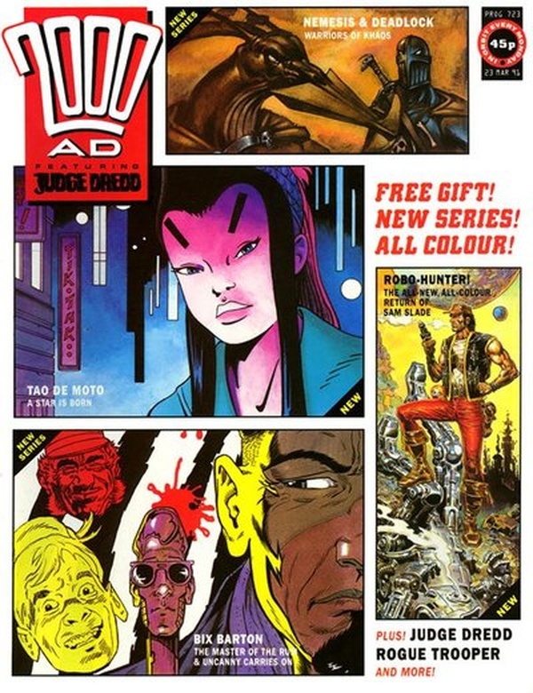 2000 AD #723 cover