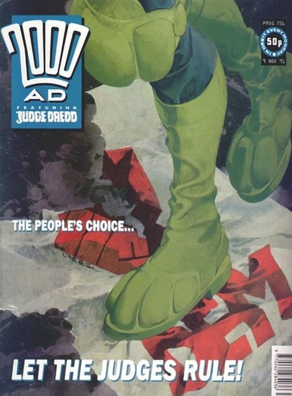 2000 AD #756 cover