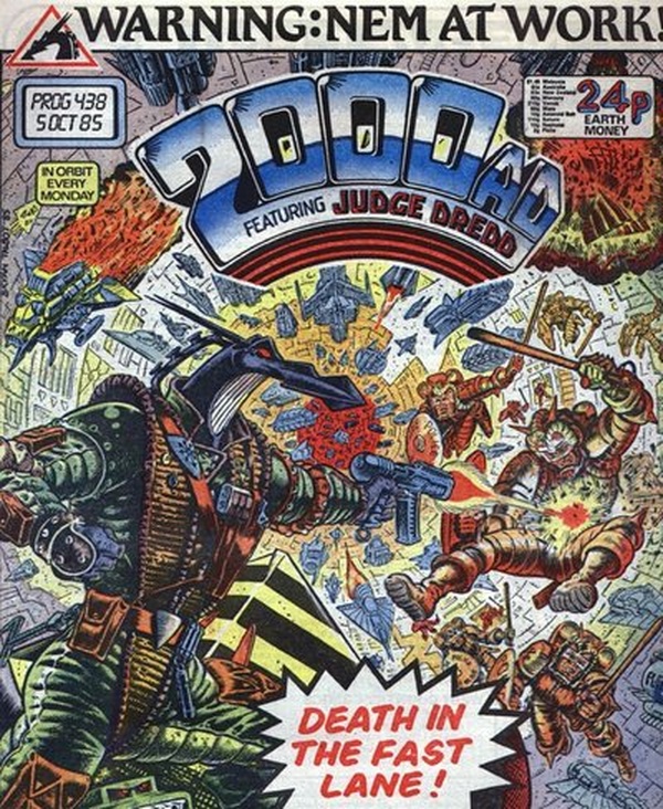 2000 AD #438 cover