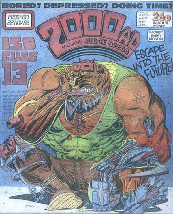 2000 AD #497 cover