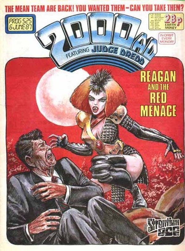 2000 AD #525 cover