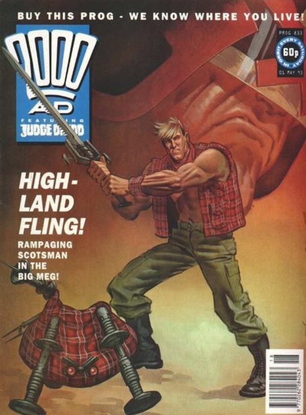 2000 AD #833 cover