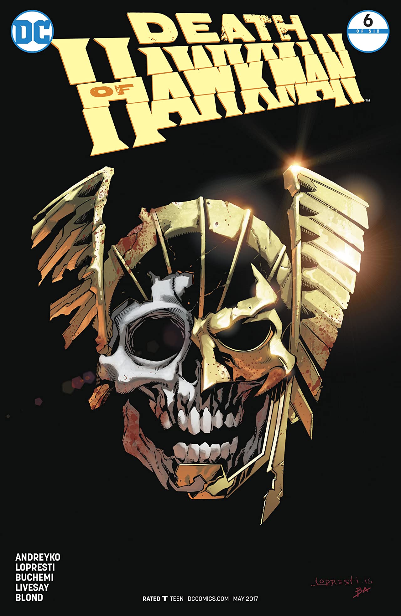 Death of Hawkman #6 cover