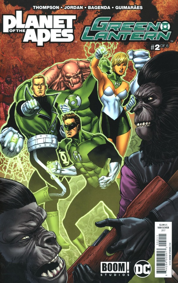 Planet of the Apes / Green Lantern #2 cover