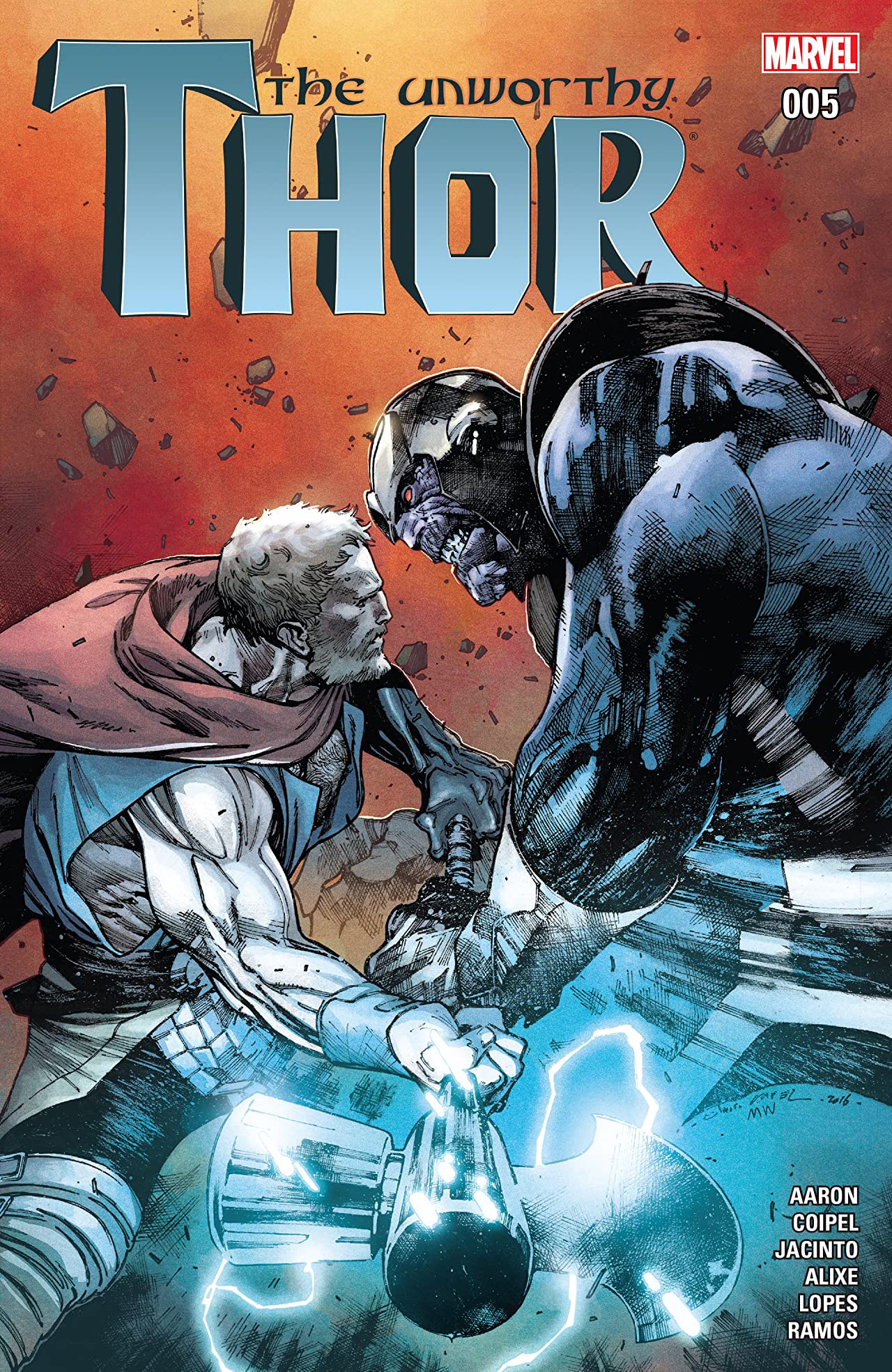 The Unworthy Thor #5 cover