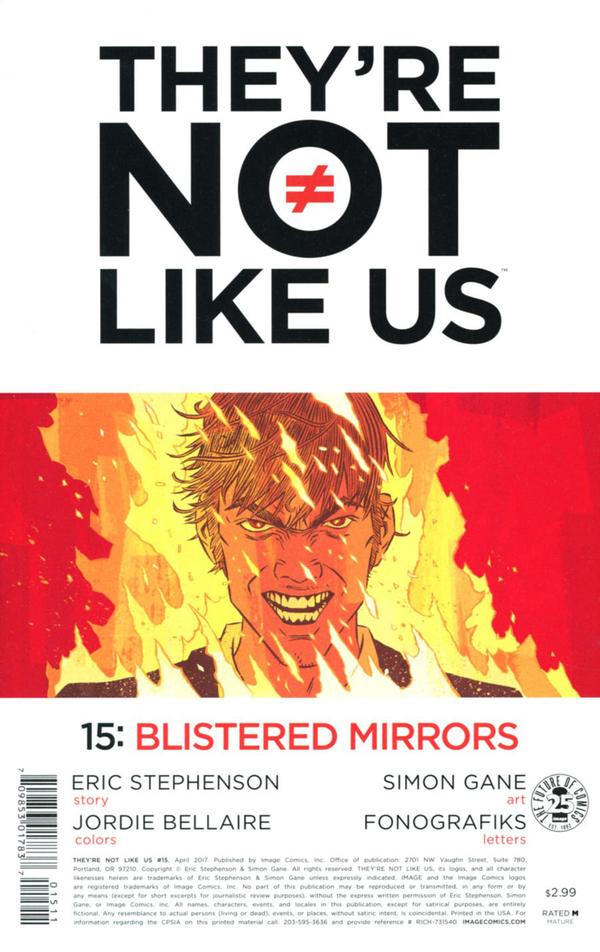 They're Not Like Us #15 cover