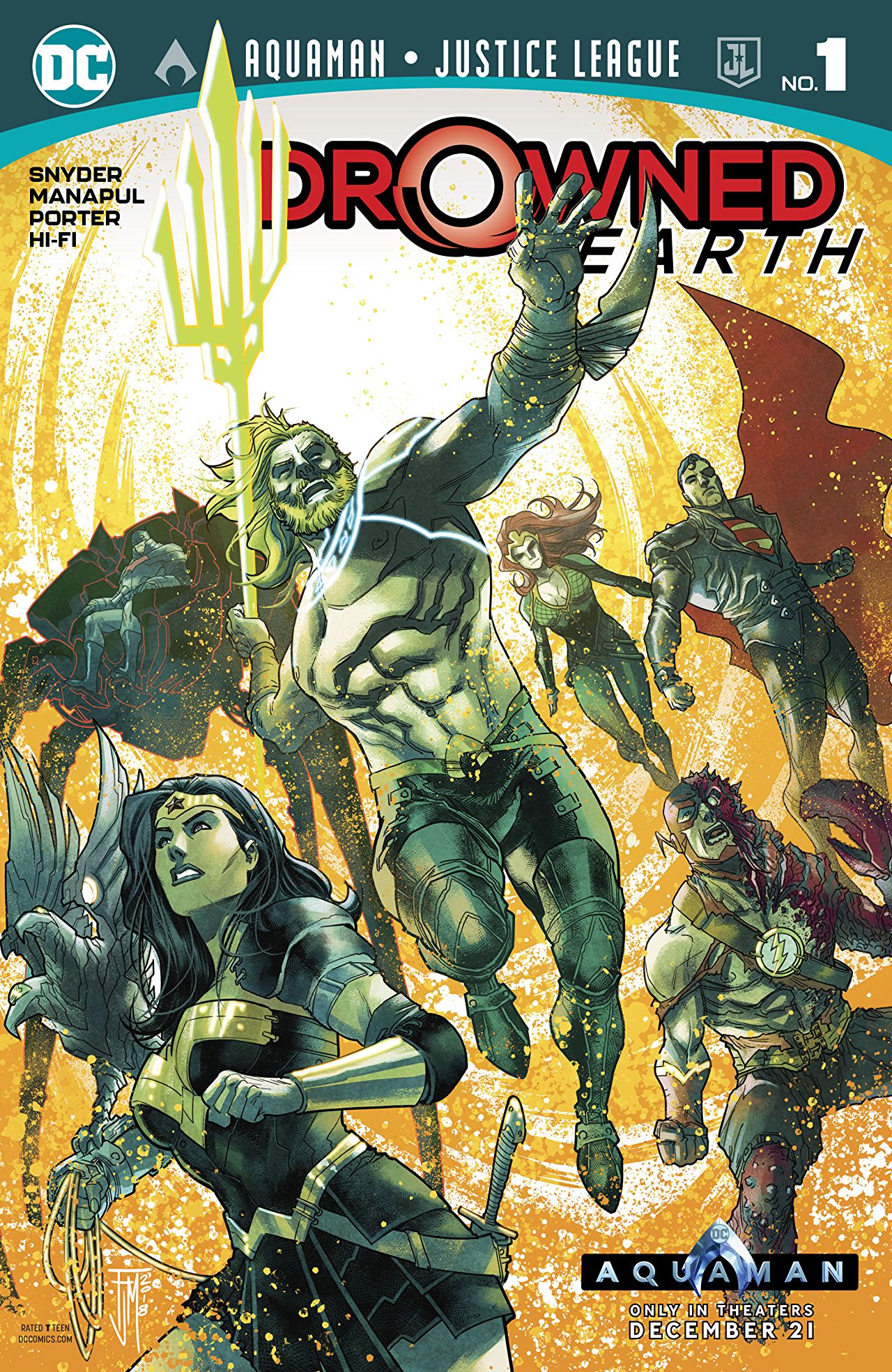 Aquaman / Justice League: Drowned Earth Special #1 cover