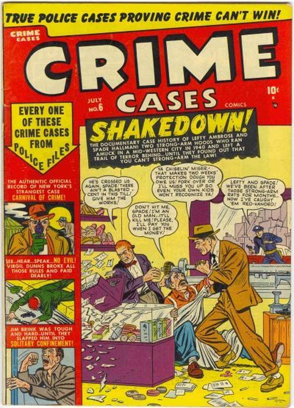 Crime Cases Comics #6 cover