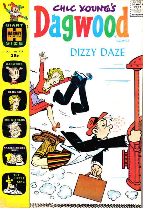 Chic Young's Dagwood Comics #129 cover