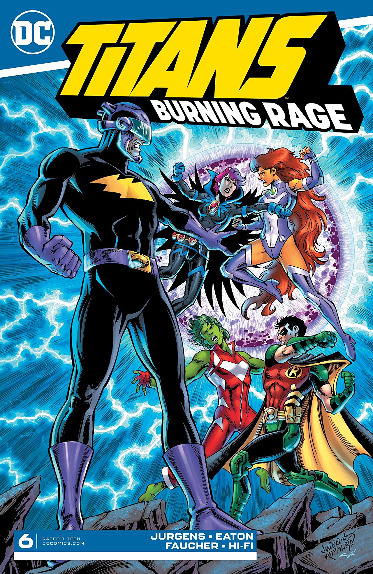 Titans: Burning Rage #6 cover