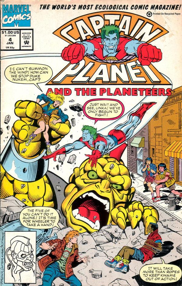 Captain Planet and the Planeteers #4 cover