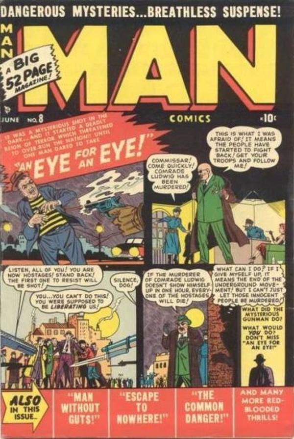 Man Comics #8 cover