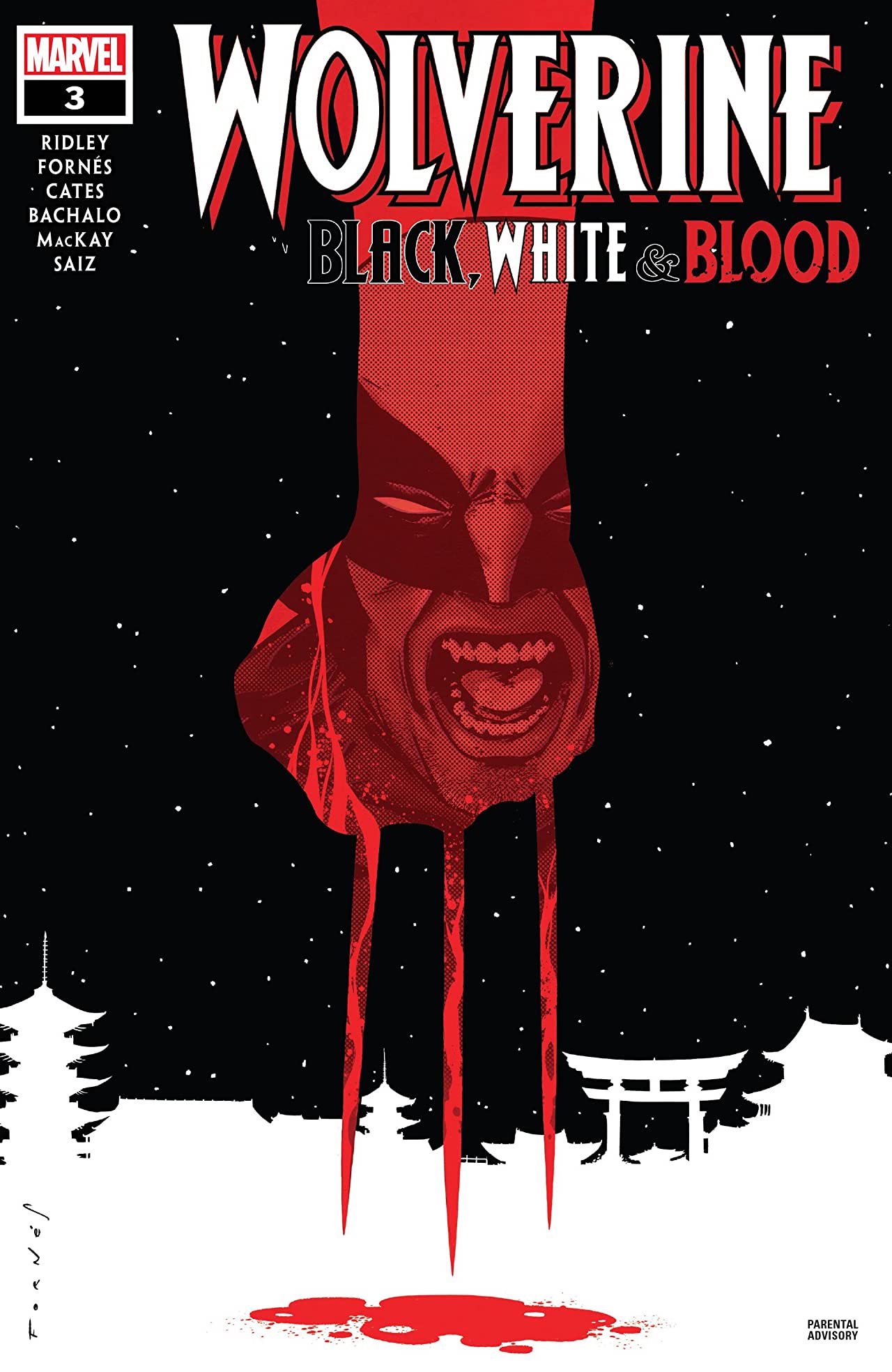 Wolverine: Black, White & Blood #3 cover